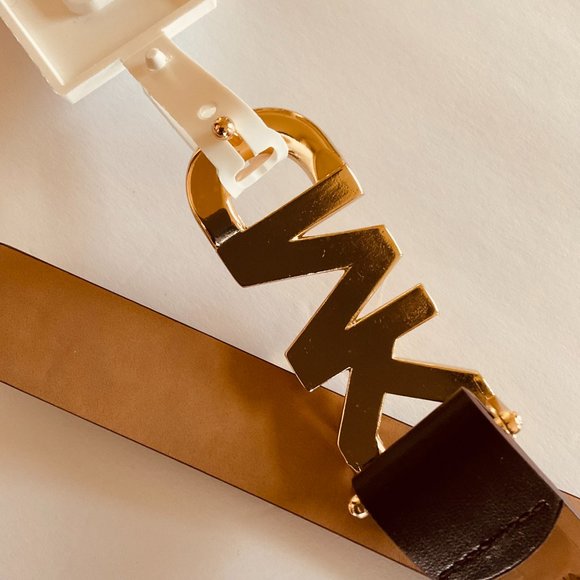 MICHAEL MICHAEL KORS Women's Genuine Leather Monogram Belt NWT Size S - Picture 7 of 7